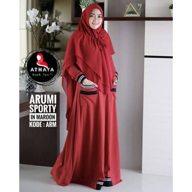 GAMIS SYARI ARUMI SPORTY by ATHAYA HIJAB