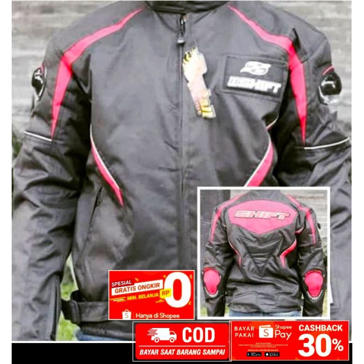 Jaket motor brutal tebal full protektor bikers outdoor harian pria keren kuat balap race sport moge 