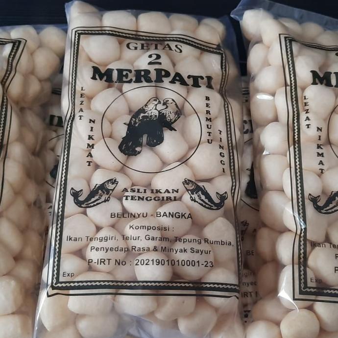 Kerupuk Getas 2 Merpati Asli Belinyu