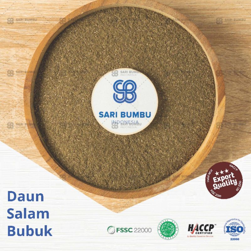 

Daun Salam Bubuk / Bay Leaf Powder - Bumbu Dapur Halal kualitas ekspor 20gr, 50gr, 100gr, 250gr