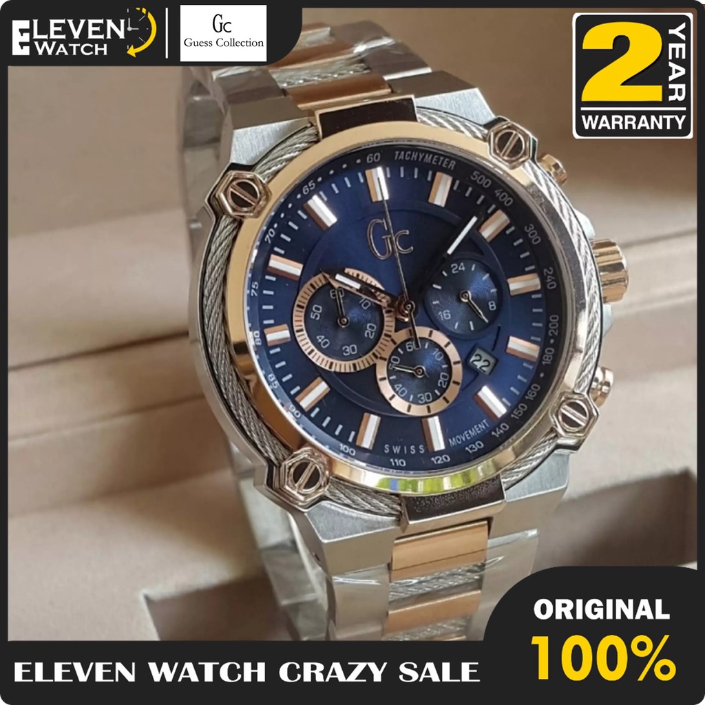 Jam Tangan Pria Guess Collection / GC y24002g2  Bergaransi 2 Tahun
