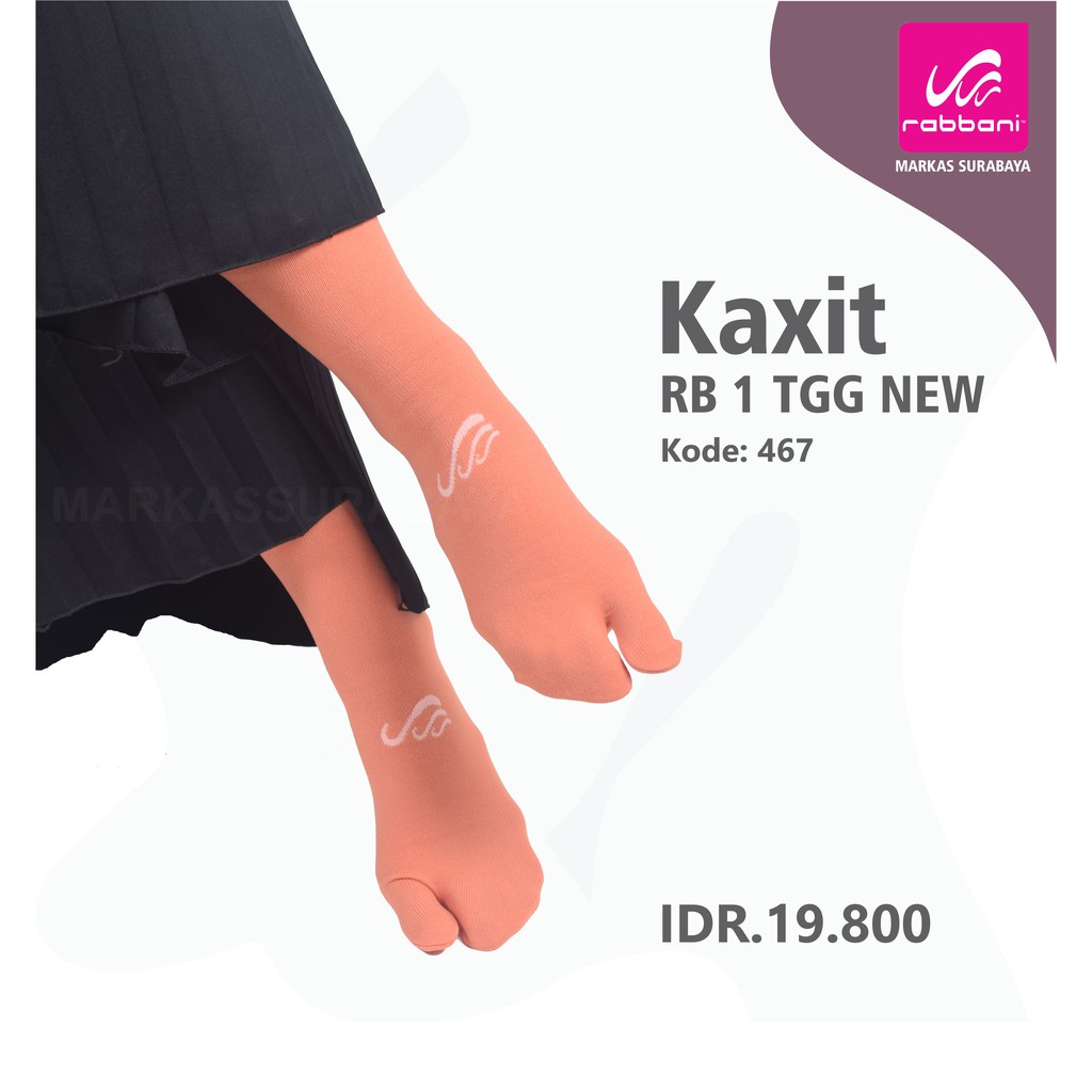 Kaos kaki tanggung jempol Rabbani-467 = Orange Muda