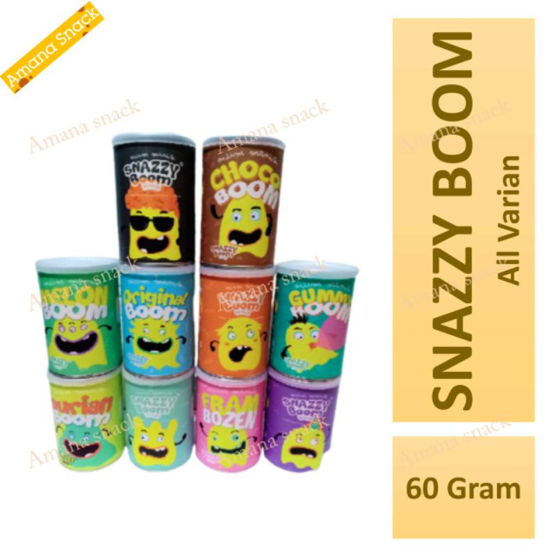 

SNAZZY BOOM - Original, Melon, Choco - Harum manis Snazzyboom rambut nenek cup arbie gilali Mangga karakter srikandi arum manis karakter jadul mini