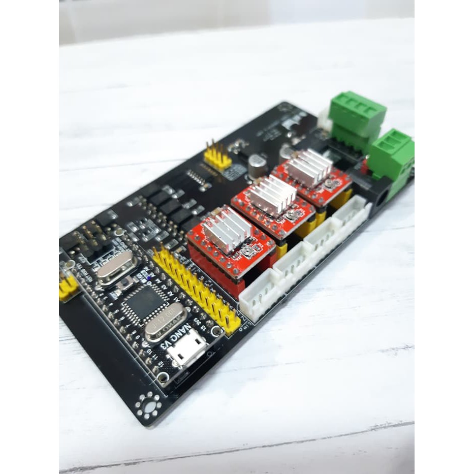 ArduinoNano + CNC Shield Ver 2.7 +3 Driver A4988 CNC Laser Cut Engrave