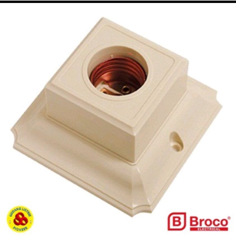 fitting plafon broco/fitting lampu segi 1210 broco