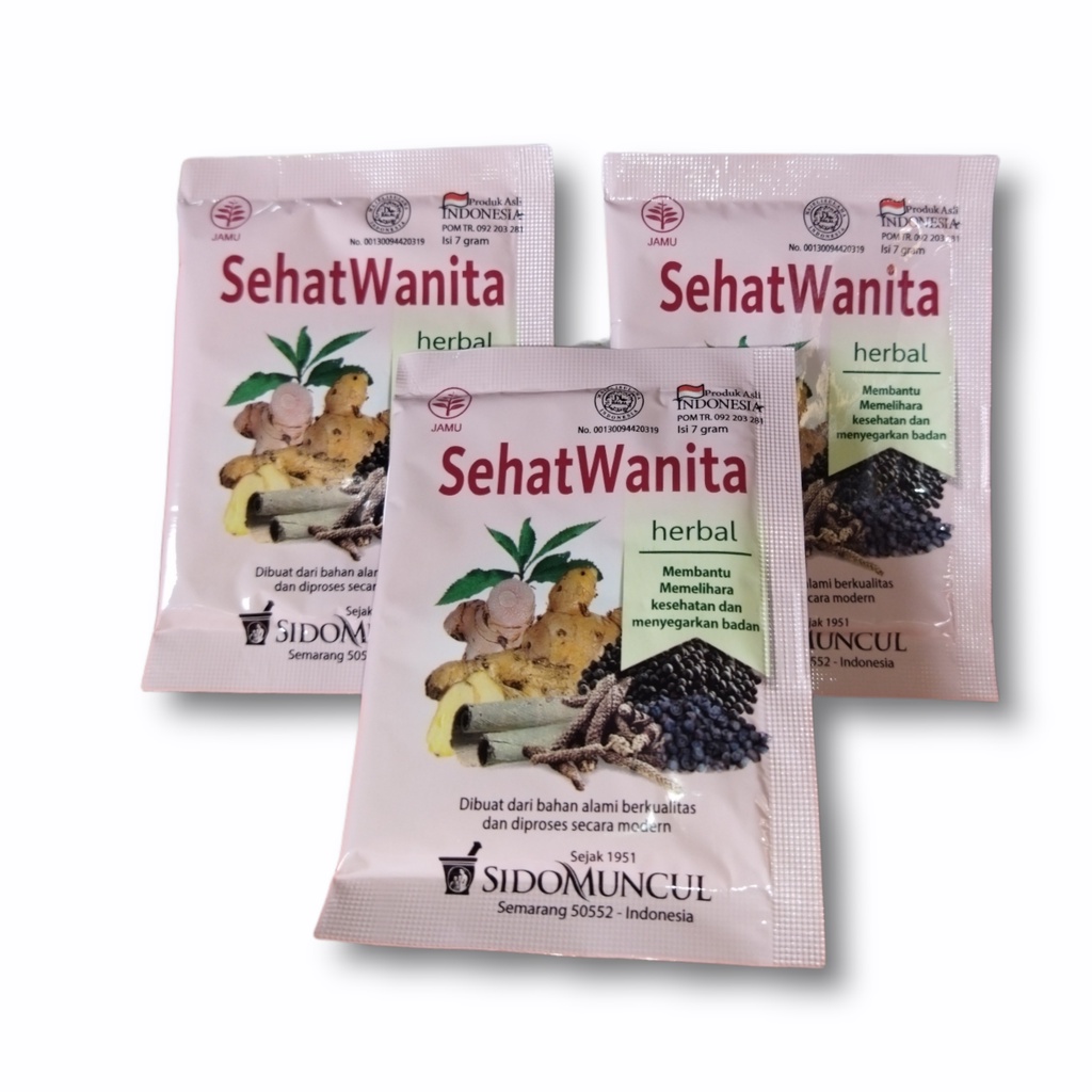 

Sehat wanita SIDOMUNCUL isi 10 sachet ^Khusus wanita