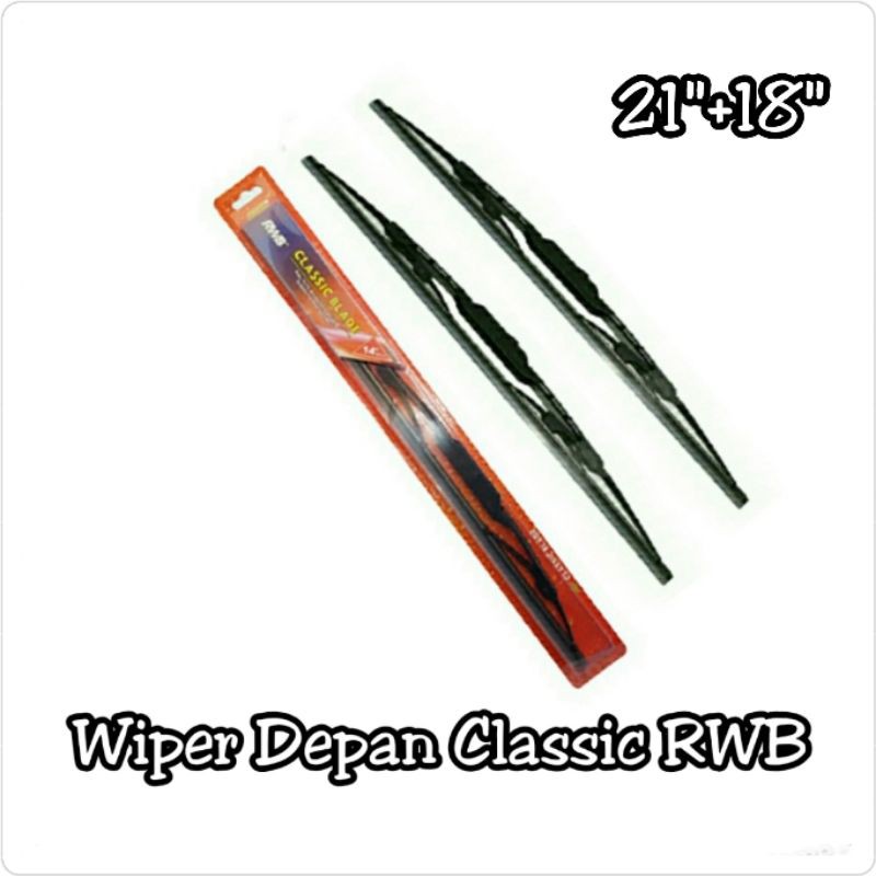 Wiper Depan Captiva Chevrolet 21&quot;+18&quot; Model Classic Merk RWB