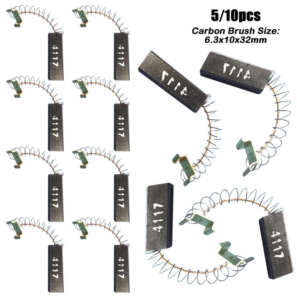Populer5/10pcs Sikat Motor Elektrik Kualitas Tinggi 6.3x10x32mm Hand Tools Jahit|Sikat