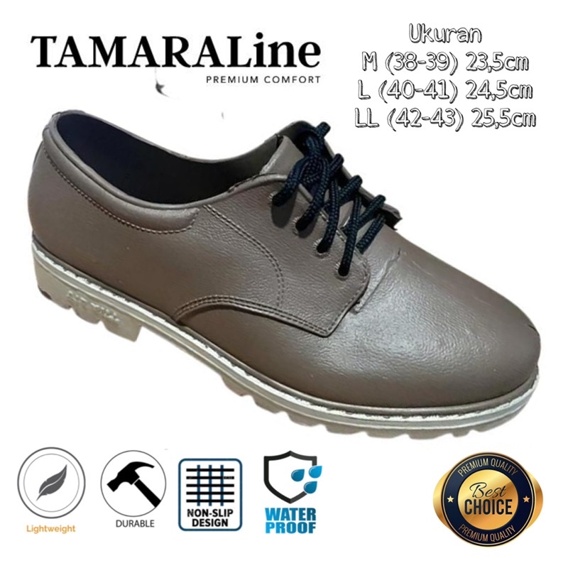 Sepatu Boot Kerja Karet Pria Dewasa / Remaja - TAMARALINE 105 / Bahan Premium Lentur Empuk Ringan Kuat Anti Slip Anti Air Model Sepatu Tali Sporty Outdoor Murah Original