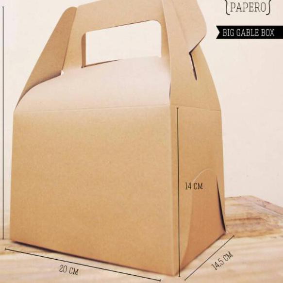 

U8F Big Transparent Gable Box - Kotak Hampers Transparan Bening Unik (1 Pcs) LARIS □