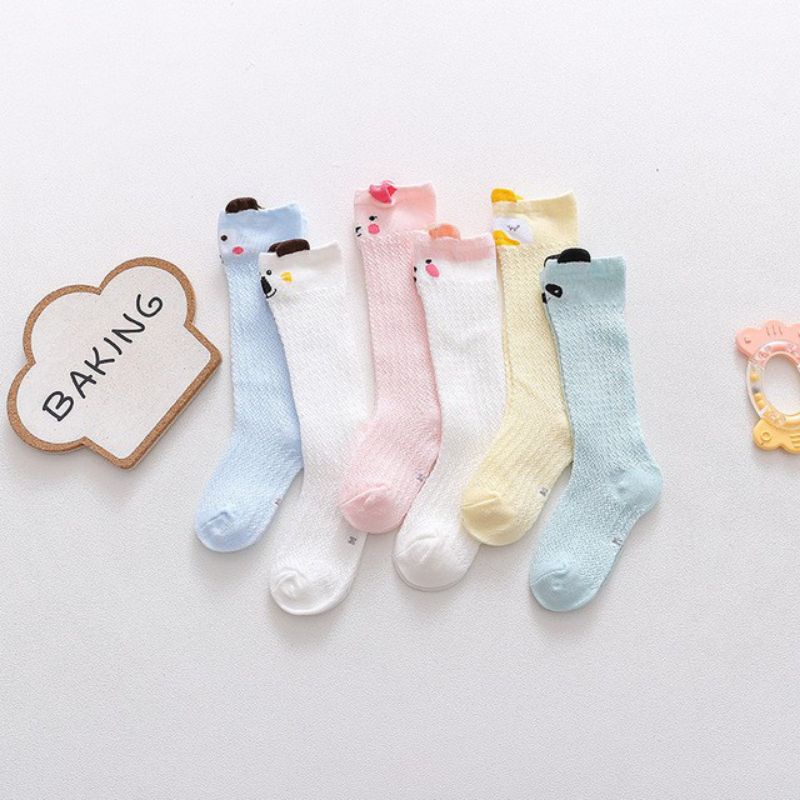 Kaos Kaki Panjang Bayi Anak Perempuan Balita Karakter Hewan Bahan Jaring Baby Socks Kids