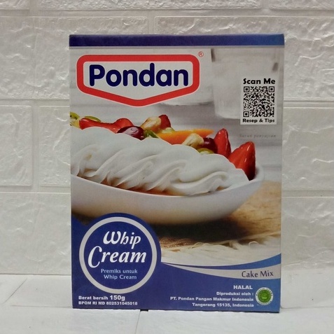 

PONDAN WHIP CREAM 150GR