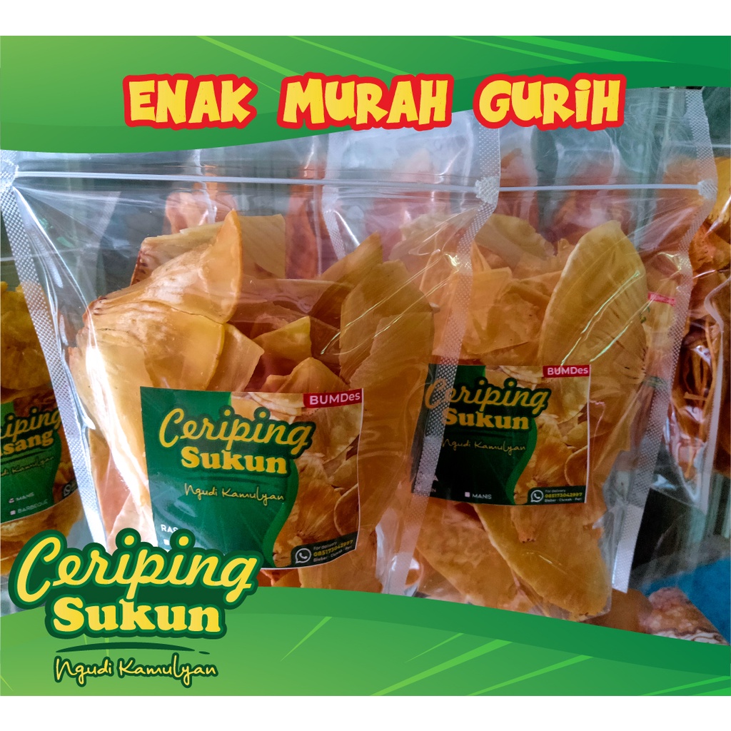 

KERIPIK SUKUN ENAK KUALITAS PREMIUM PASTI NAGIH