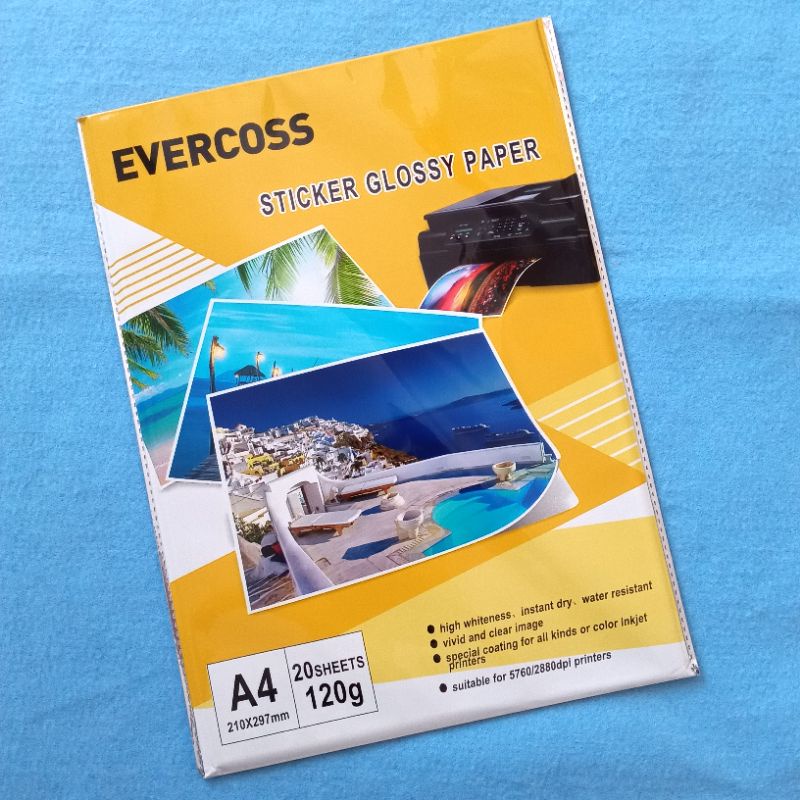 

Evercoss Sticker Glossy Paper 120gram (Isi 20 lembar)