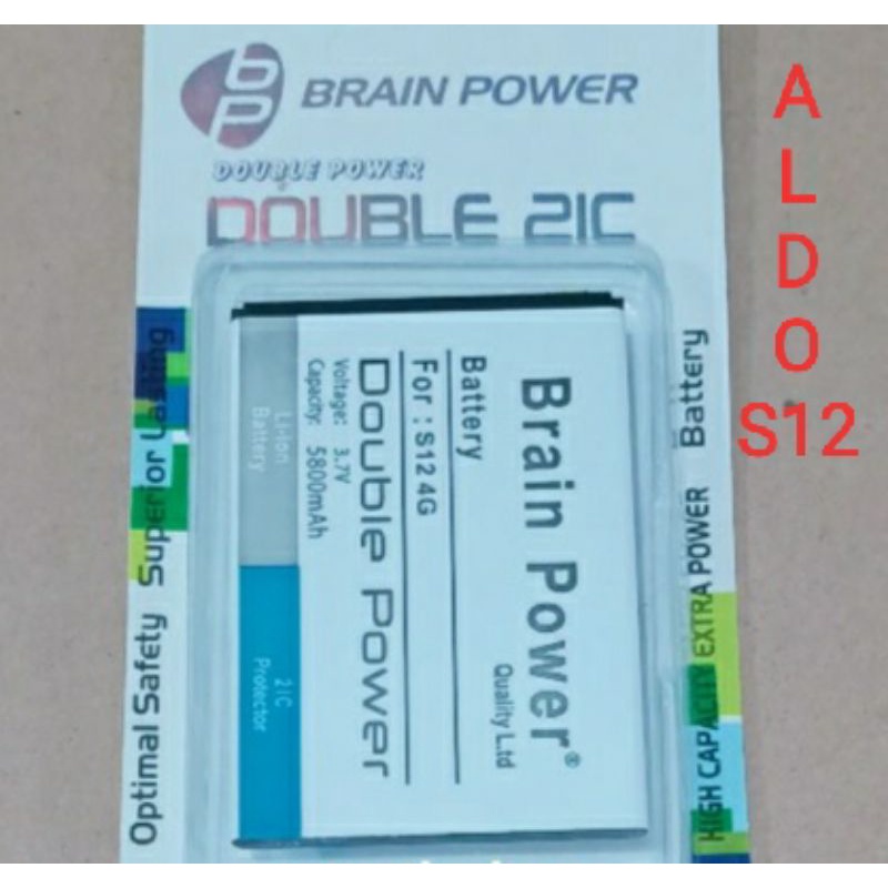 BATRE BATERAI BATTREY ALDO S12 DOUBEL POWER  ALDO S12 4G