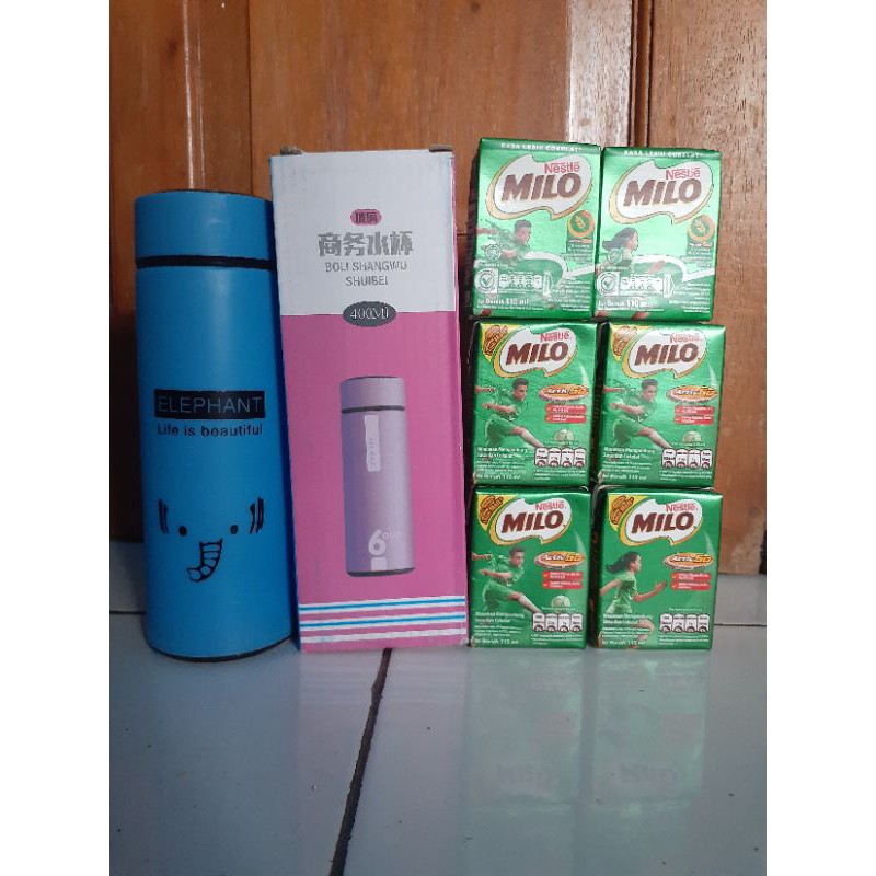 

paket milo dan botol tumblr