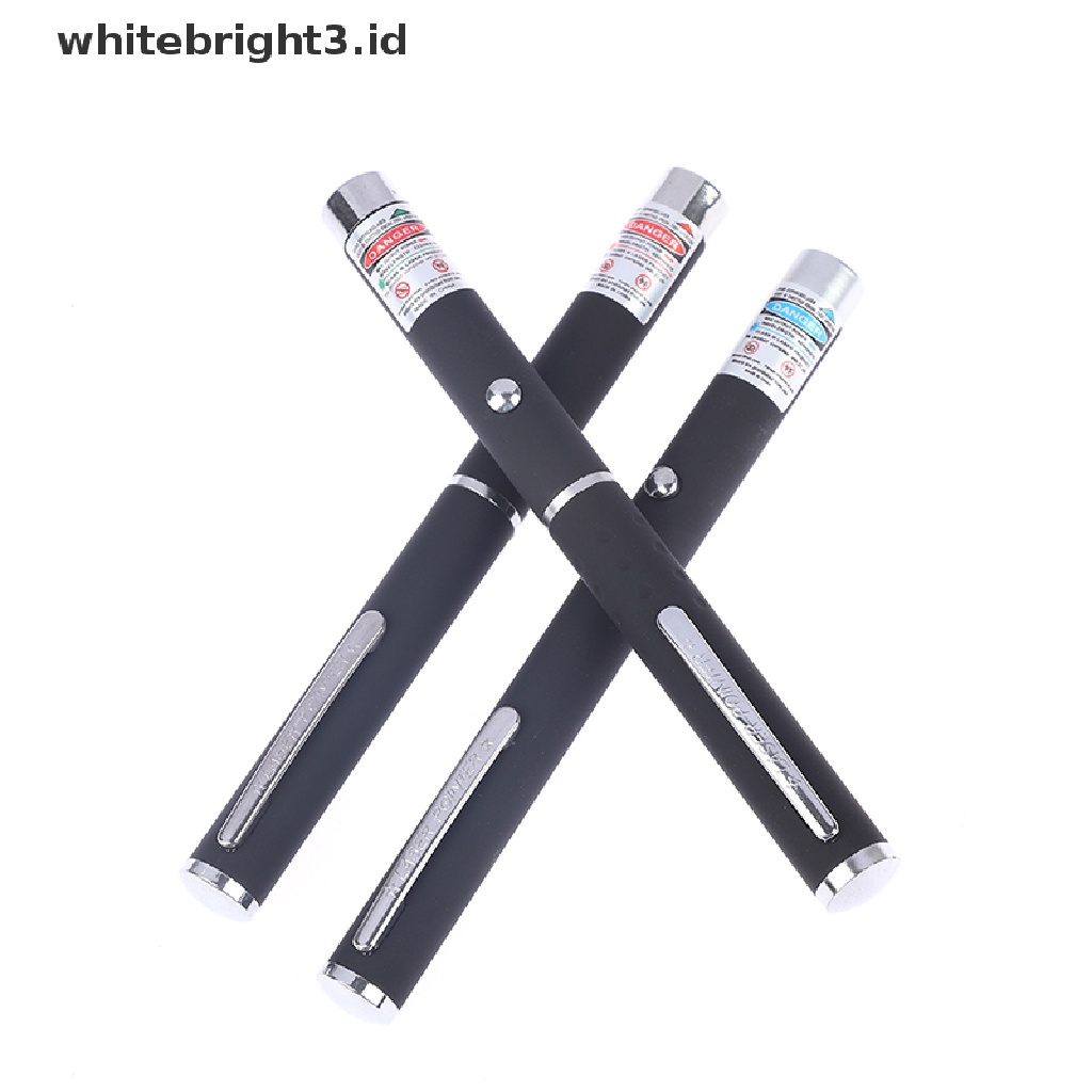 (whitebright3.id) 1pc Pen Laser Pointer High Power 5MW Warna Merah / Biru / Hijau