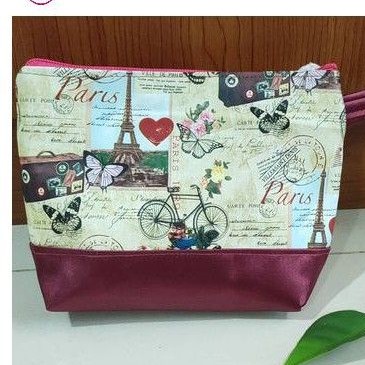 Dompet pouch kombinasi cantik dompet kosmetik