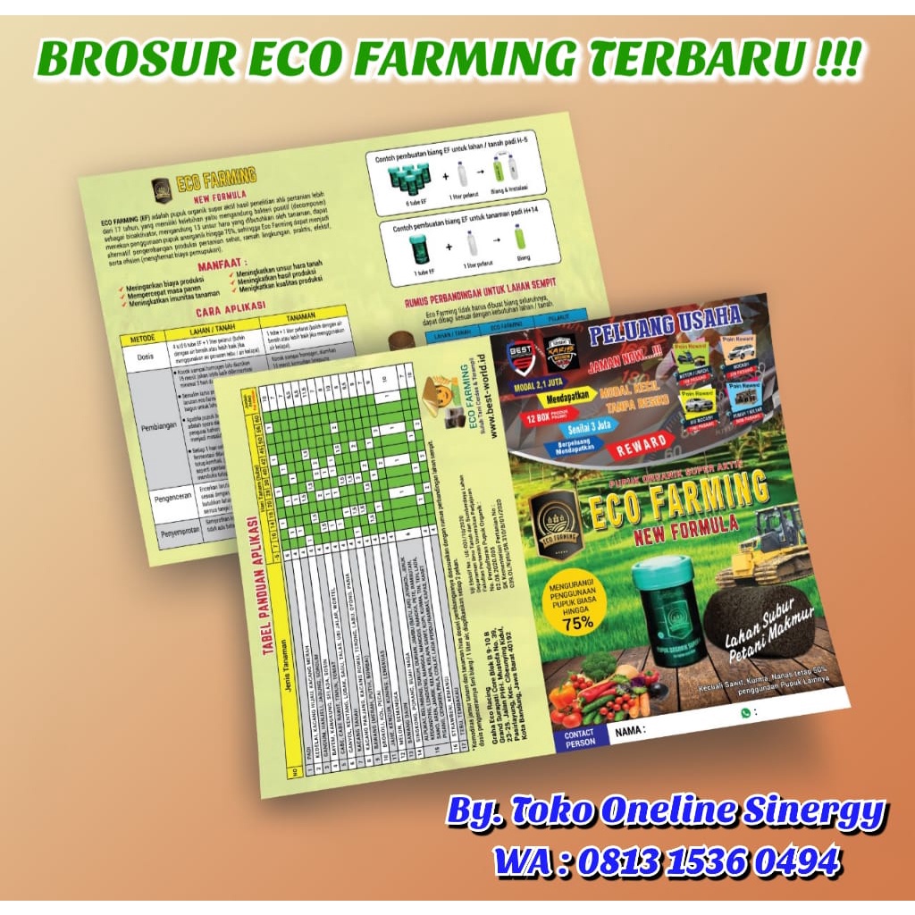 Jual Brosur Pupuk Eco Farming Lembar Shopee Indonesia