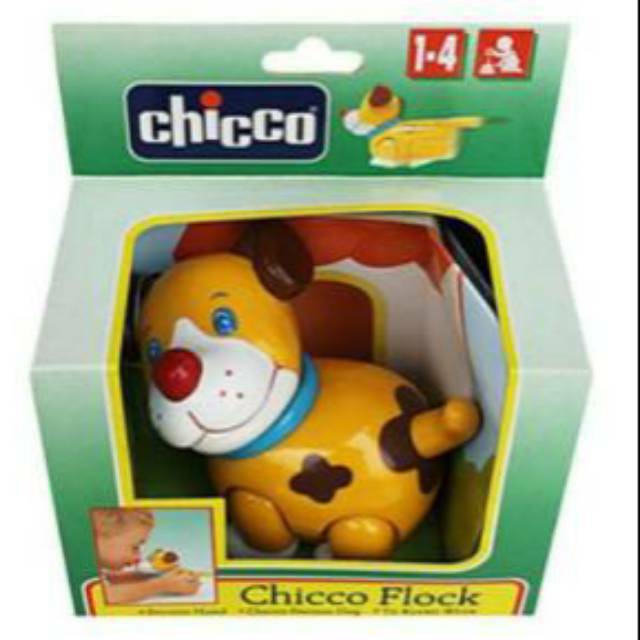 CHICCO FLOCK MAINAN BENTUK ANJING ORI + TERMURAH