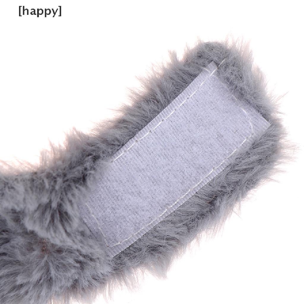 Topi Desain Telinga Kelinci Bahan Plush Untuk Anak Perempuan
