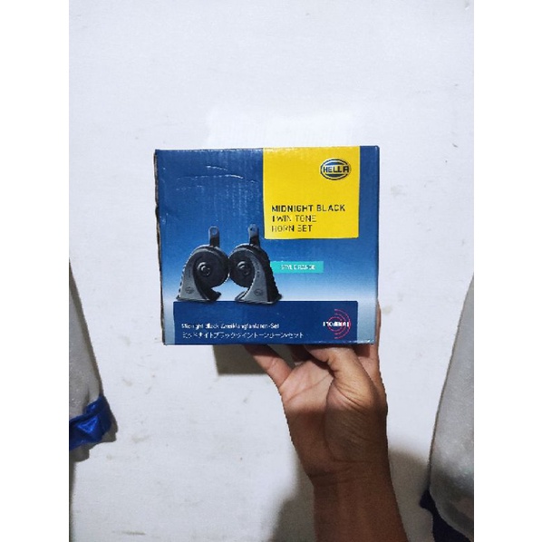 Klakson mobil Hella Midnight black twin tone