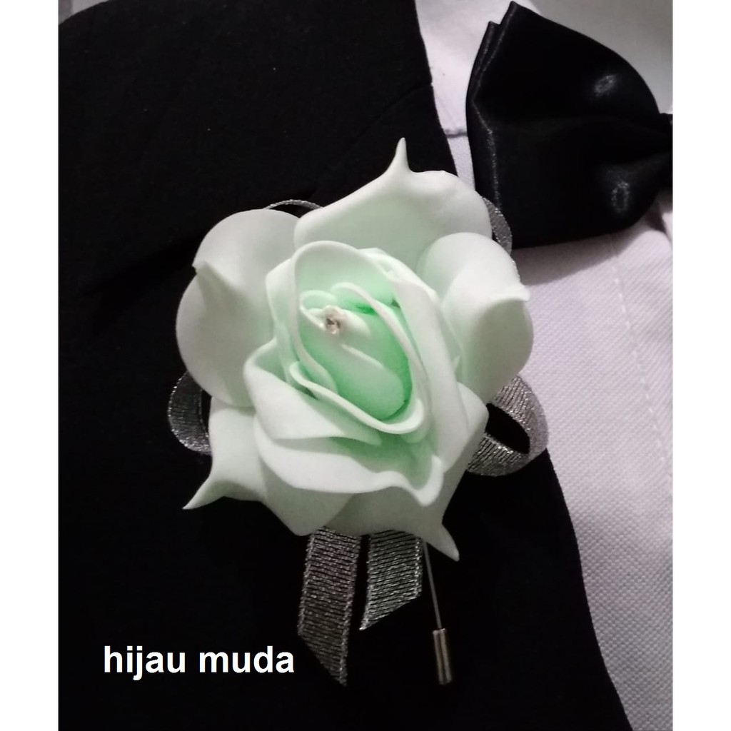 606 Corsage Aneka Warna pengantin laki-laki Korsase pin tusuk