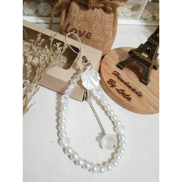 Lala strapphone / tali gantungan hp / handphone strap pearls