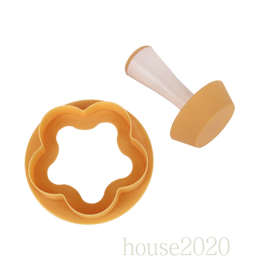 [HOUSE2020]Cake Press Mold Plastic Washable Cake Mould Flower DIY Biscuits Baking Mold Kitchen Accessory