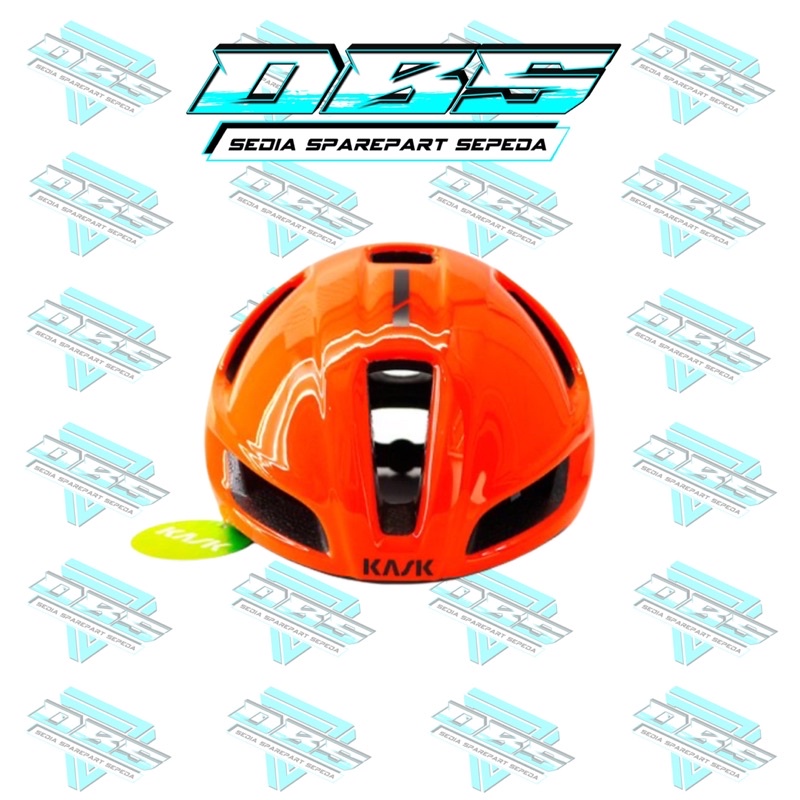 HELM KASK UTOPIA ORANGE FLUO HELMET ROADBIKE AERO KASK