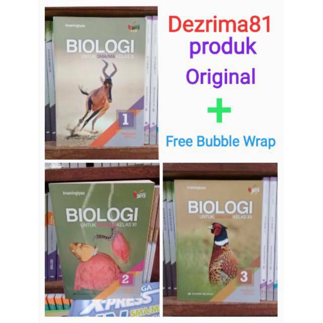 Original  Biologi Kelas 1 2 3 SMA/MA - Erlangga