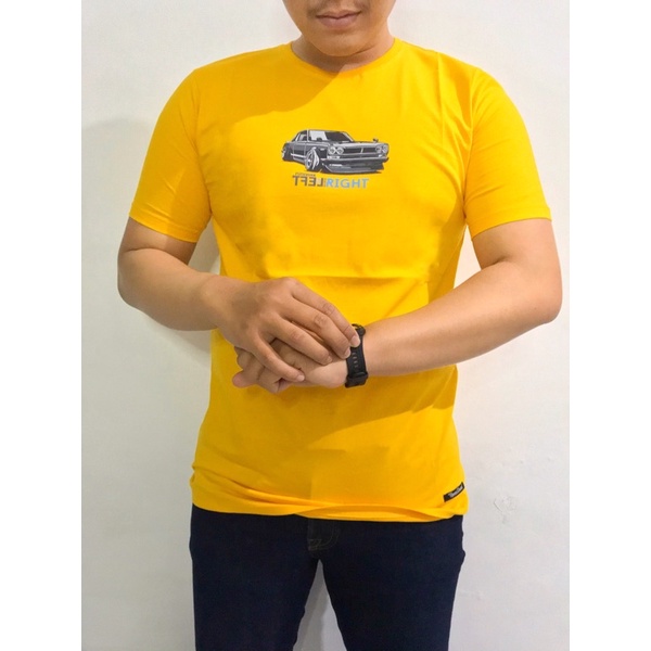 T-Shirt Cotton Compress Premium Flyser Mustard