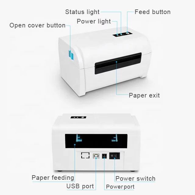 Printer Thermal LABEL STIKER BARCODE ZJ-9200 USB dan BLUETOOTH ZJ9200