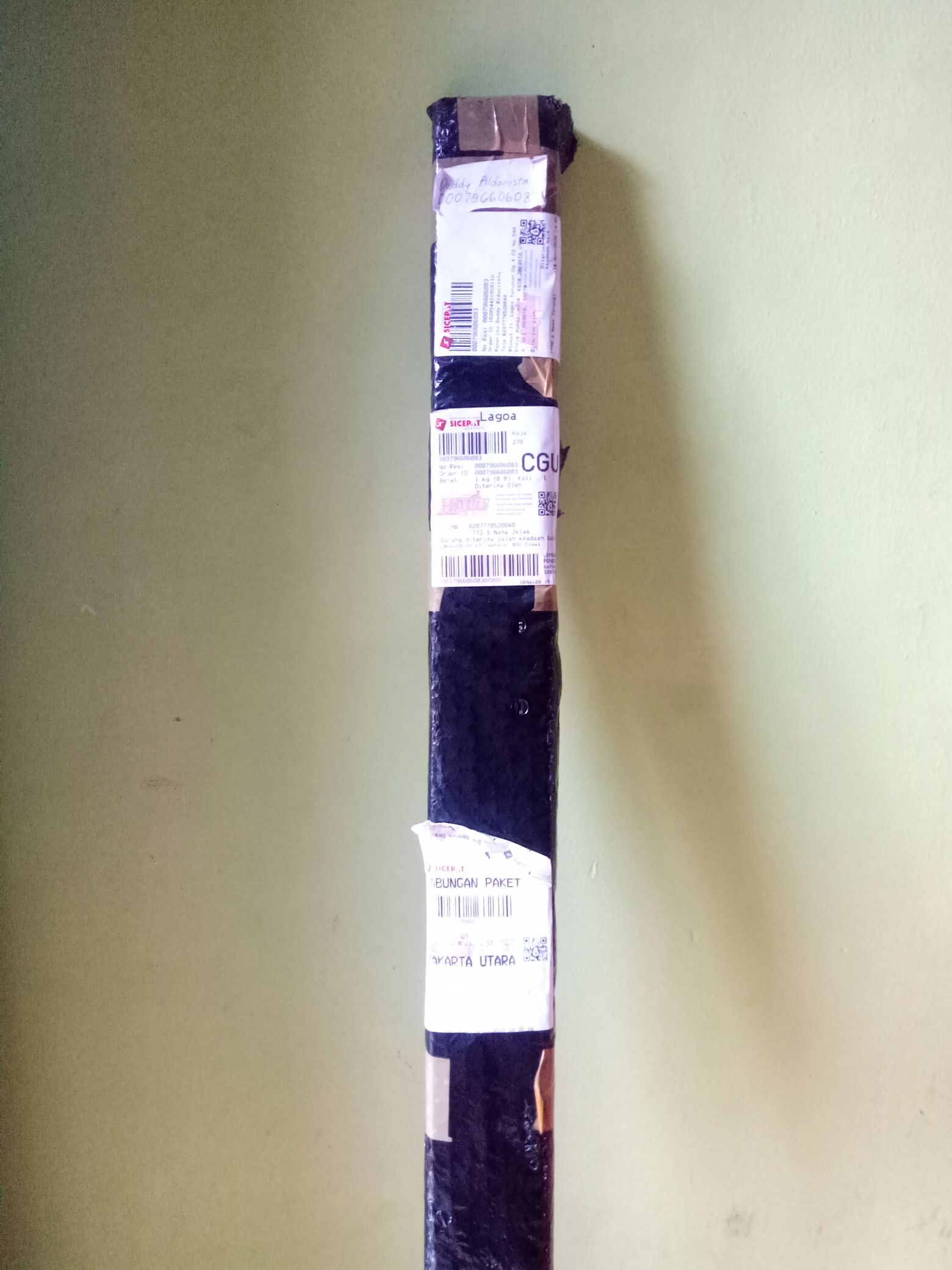 Papan Kayu Jati Belanda Motif Bakar & Polos 100cm