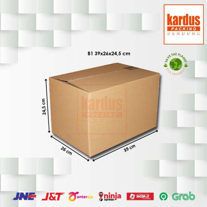 

Kardus Box Karton Dus Kotak Packing Sembako Polos Uk 39x26x24.5