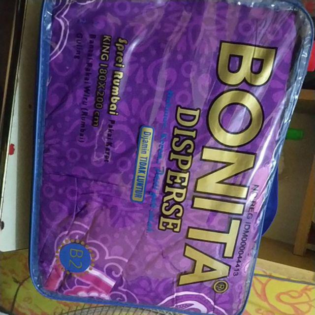 Bonita Sprei Rumbai Rempel Ukuran 180x200 No 1 Seprei Rumbay Adem Murah Sprey Rampel - Ijn Plaza