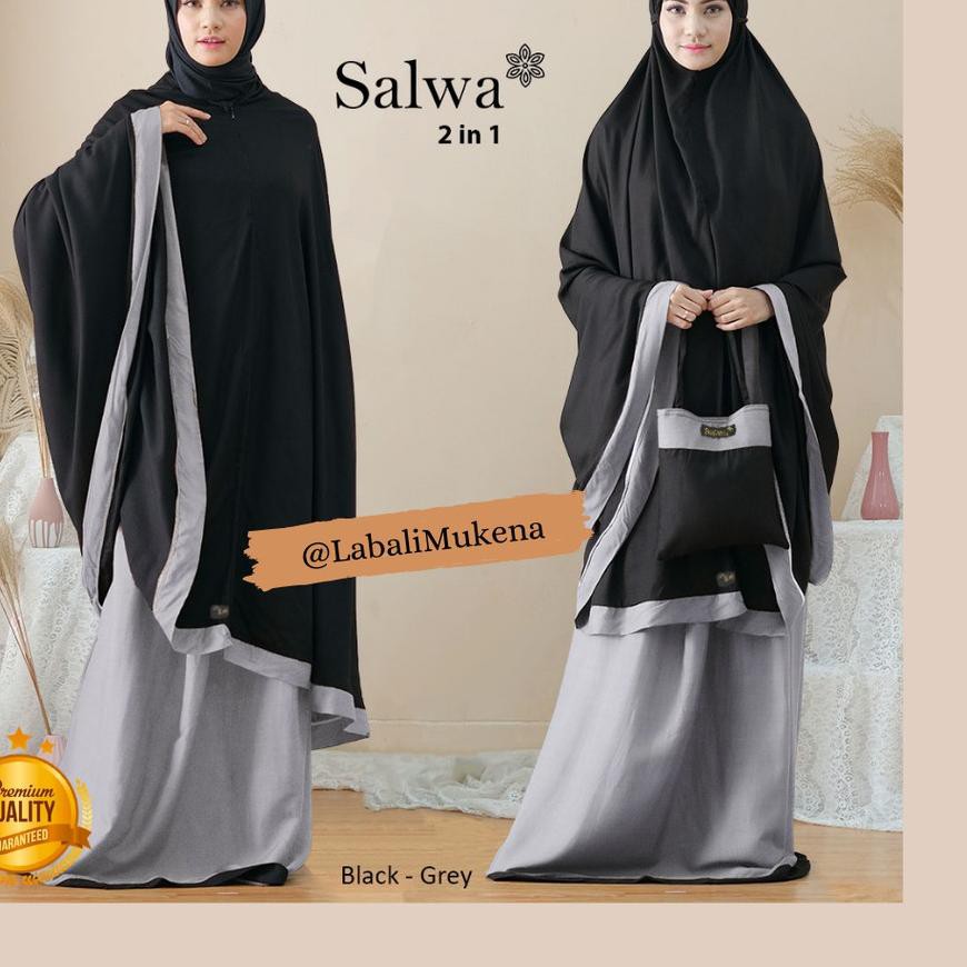 2in1 Mukena Salwa                          Mukena Polos Bali Dewasa Jumbo Murah Adem Premium
