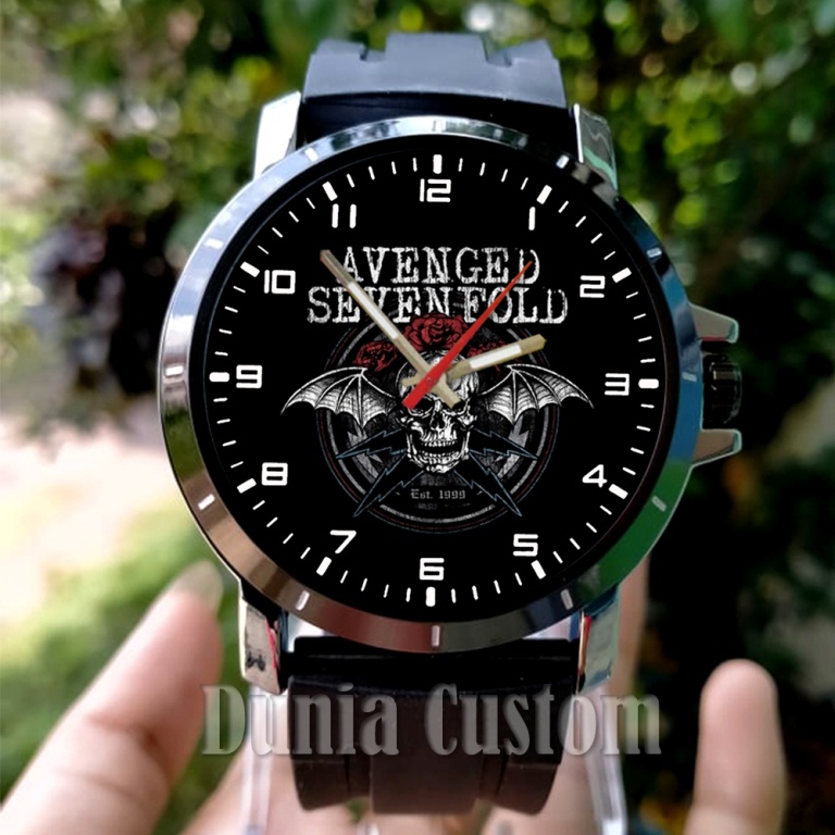 Jam Tangan Avenged Sevenfold / Jam Tangan Pria Avenged Sevenfold Custom / Jam Tangan Termurah Avenge
