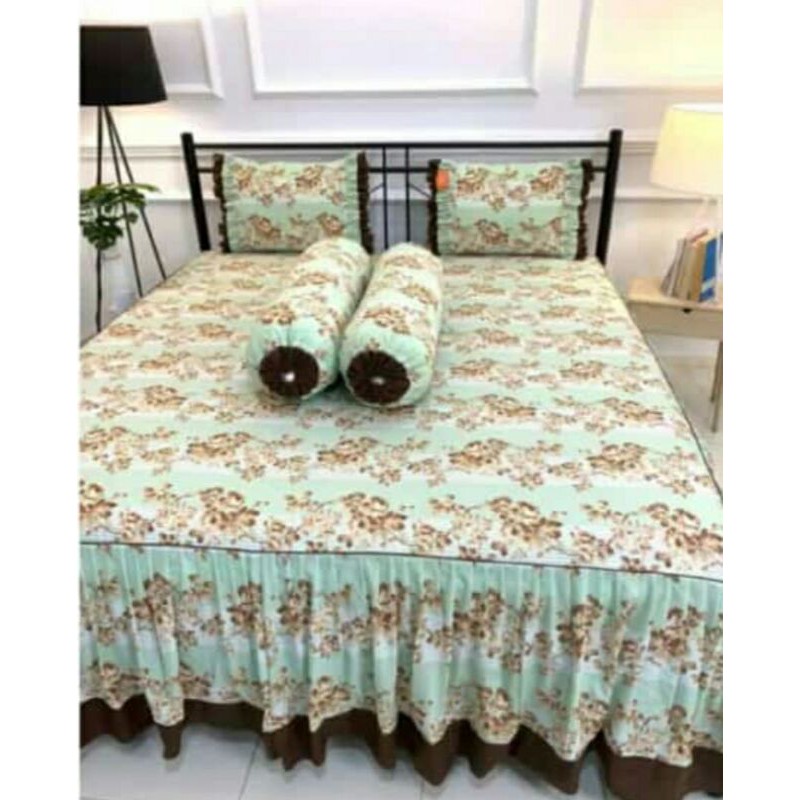 Sprei katun rumbai pengantin Ukuran 100x200-200x200