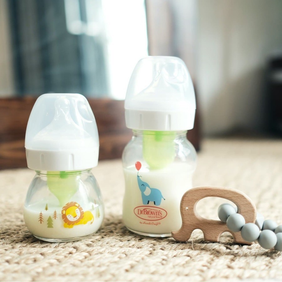 Dr Brown's Option+ GLASS Wide Neck Bottle Botol Susu KACA