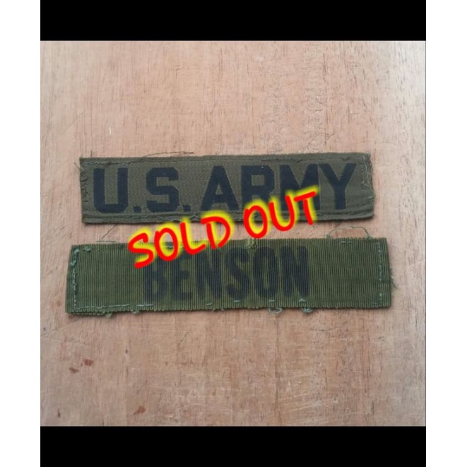 Patch Us Army Woven Subdued Original Cabutan for M65 OG 107 BDU Woodland