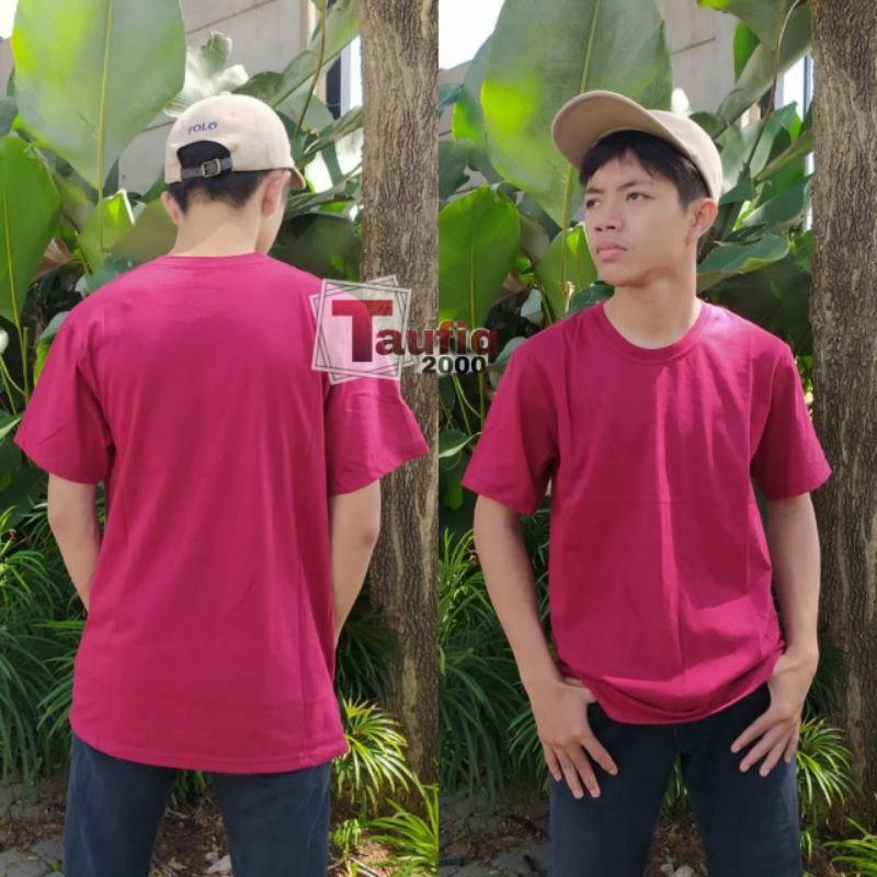 Kaos Polos Distro Unisex Pria Wanita Cotton Combed 30s Lengan Pendek Baju Polos ORIGINAL