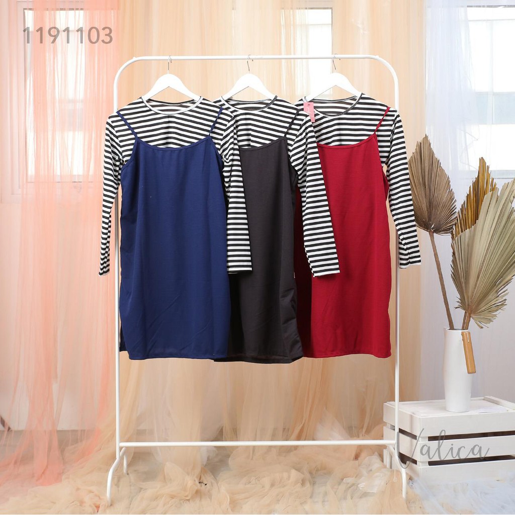 (COD) Daily Things Tunik Salur Kodok Fit XL Lingkar Dada 98cm