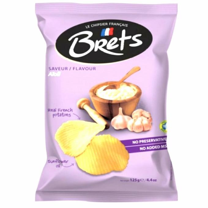 

_^_^_^] Brets Potato chips Aioli Garlic 125 gr