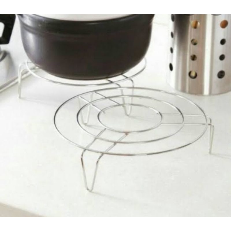 Tatakan Panci Stainless / Tatakan Panci Panas / Tatakan Bulat Stainless