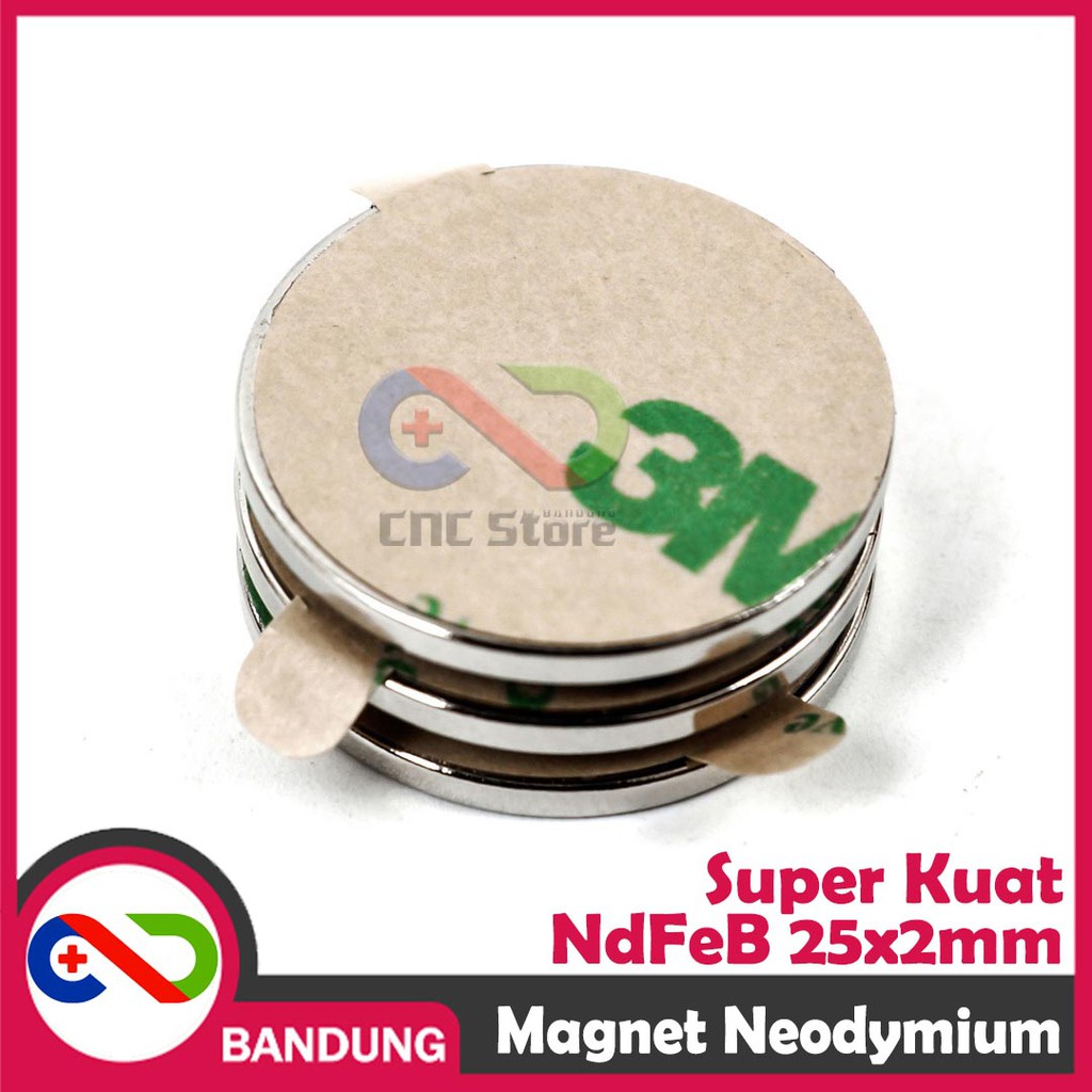 MAGNET NEODYMIUM NDFEB BULAT PERMANEN 25X2MM