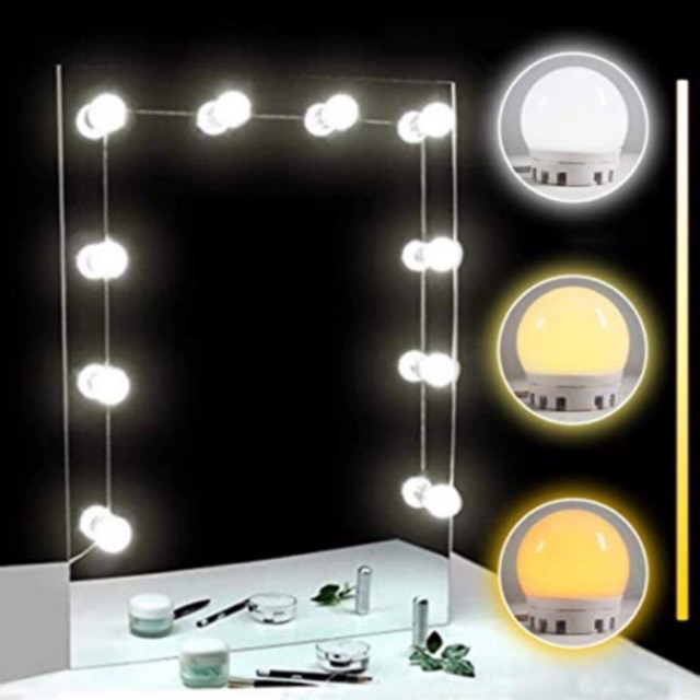 3 Varian Warna Lampu Vanity Mirror Shopee Indonesia