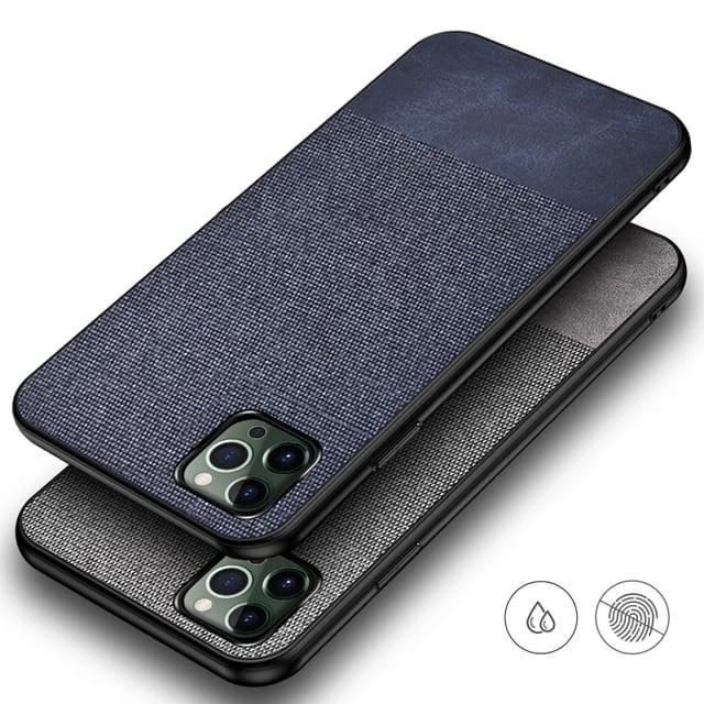 IPHONE 12 / 12 PRO / 12 MINI / 12 PRO MAX SOFT CASE FABRIC DENIM COVER