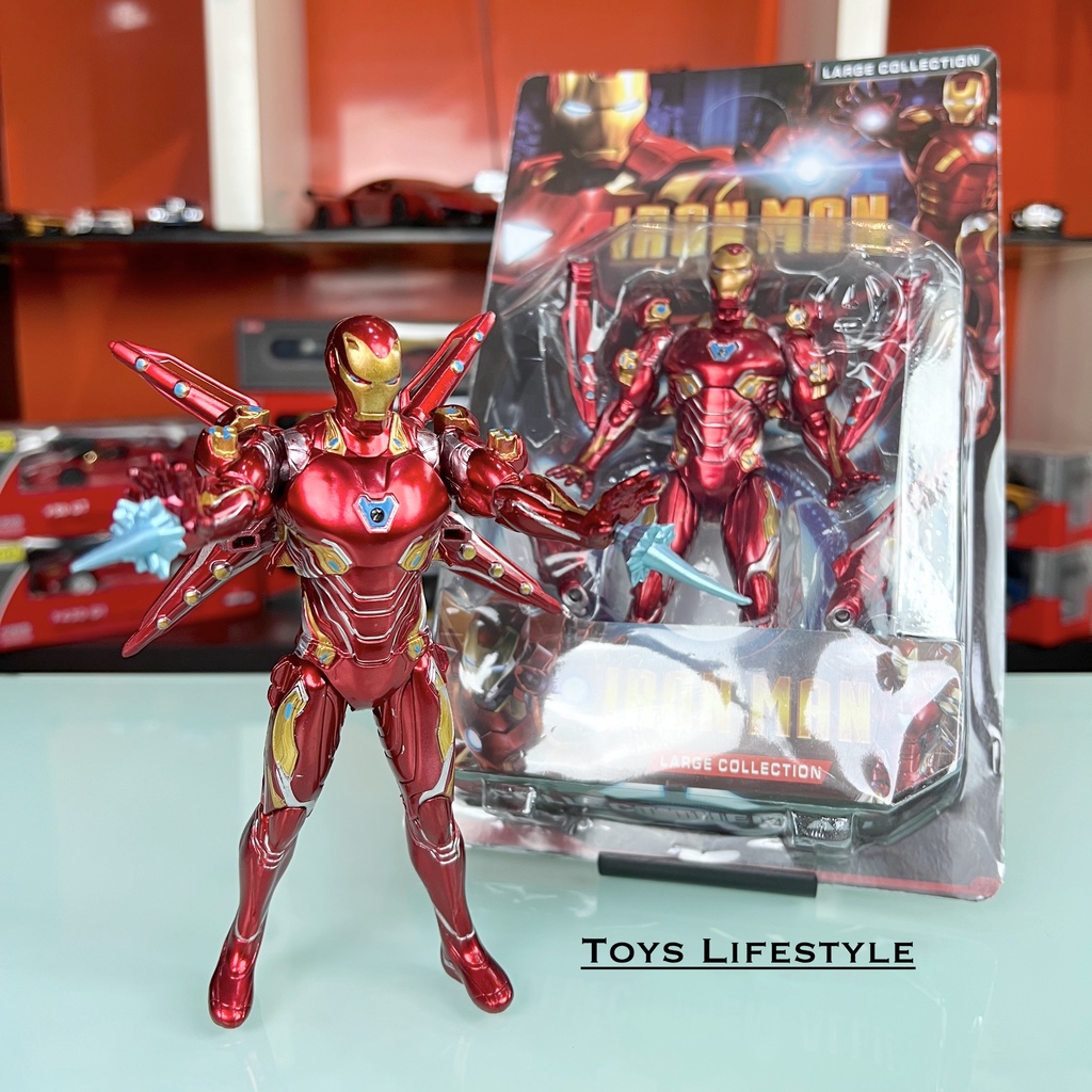 Pajangan Mainan Action Figure Iron Man Mark 50 MK 50 Avengers (Murah &amp; Bagus)