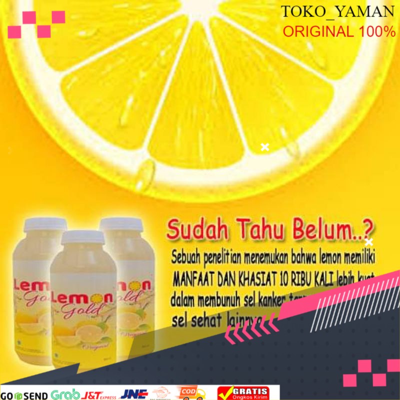 

lemon gold sari peras jeruk lemon asli isi 500 ml , sari jeruk lemon berkwalitas original 100%